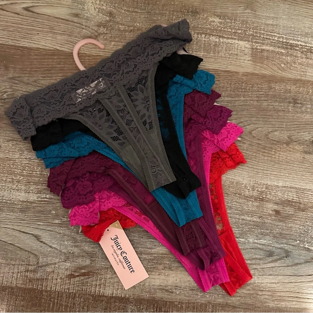 Juicy Couture 7PCK Thongs
